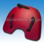 Preview: Sitzkissen Holder rot/grün Nierenform mit Stick